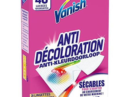 Vanish - Toallitas anti transferencia de colores Embalaje Deteriorado For Discount