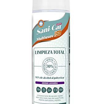 Spray HIGIENIZANTE Aroma Lavanda, DESINFECTA EL Interior del VEHÍCULO Y Todo Tipo DE Superficies Y Tejidos, 95% DE Alcohol 250ML For Discount